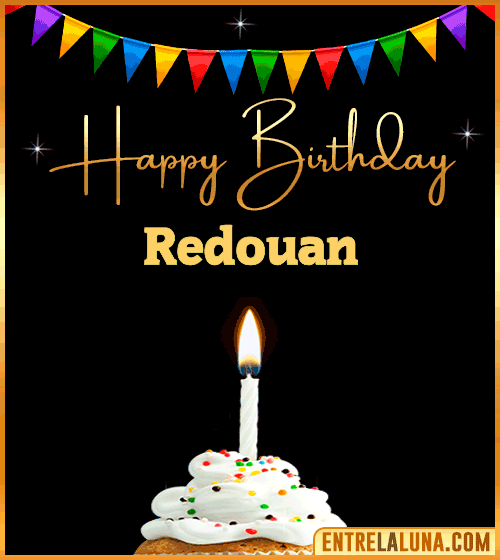 GiF Happy Birthday Redouan